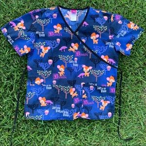Bambi Scrub Top